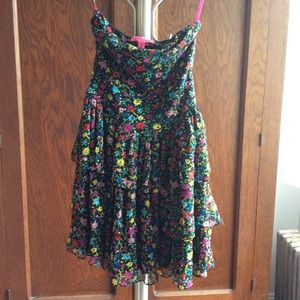 Betsey Johnson floral fit and flare dress size P